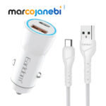 شارژر فندکی ارلدام مدل ES-CC12 PD 20W به همراه کابل USB-C