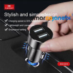 شارژر فندکی ارلدام مدل ES-CC4 به همراه کابل تبدیل microUSB/ لایتنینگ/ USB-C - Image 2